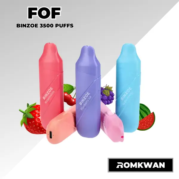 Fof binzoe พอตใช้แล้วทิ้งรสผลไม้