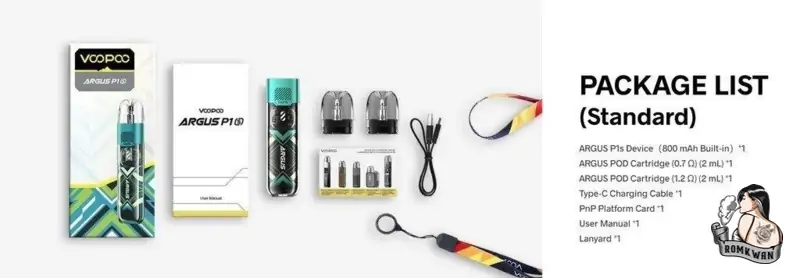 สินค้าภายในกล่อง Argus p1s