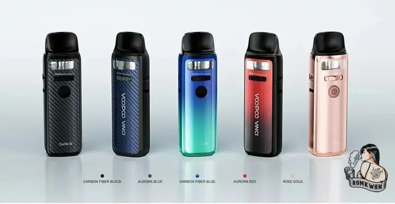 VOOPOO VINCI 3 บุหรี่ไฟฟ้าที่มีลวดลายและสีสวยงาม