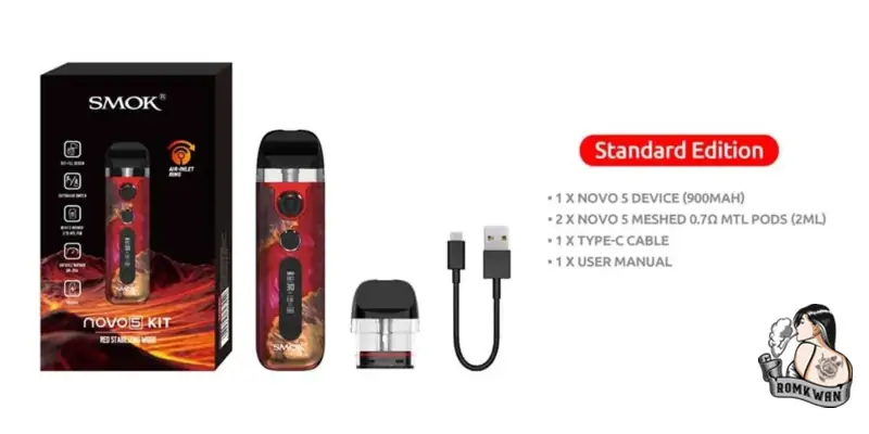 สินค้าภายในกล่อง smok novo 5