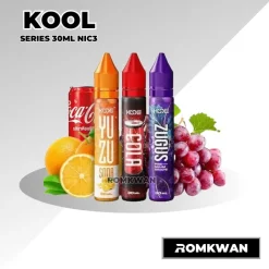 น้ำยาบุหรี่ไฟฟ้า ขวดเล็ก ยี่ห้อ kool รสผลไม้