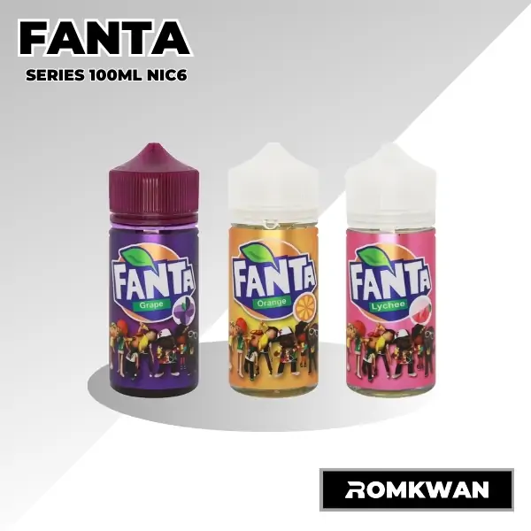 น้ำยาบุหรี่ไฟฟ้า แฟนต้าขวดใหญ่ 100ml