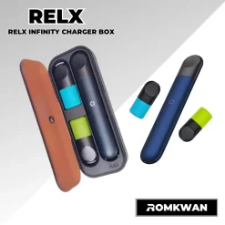 กล่องชาร์จแบตในตัว ของพอตบุหรี่ไฟฟ้า relx infinity