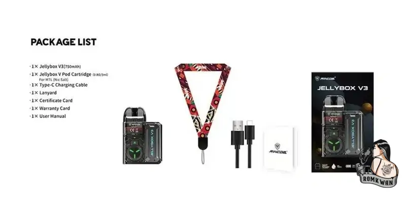 สินค้าภายในกล่อง Jellybox v3