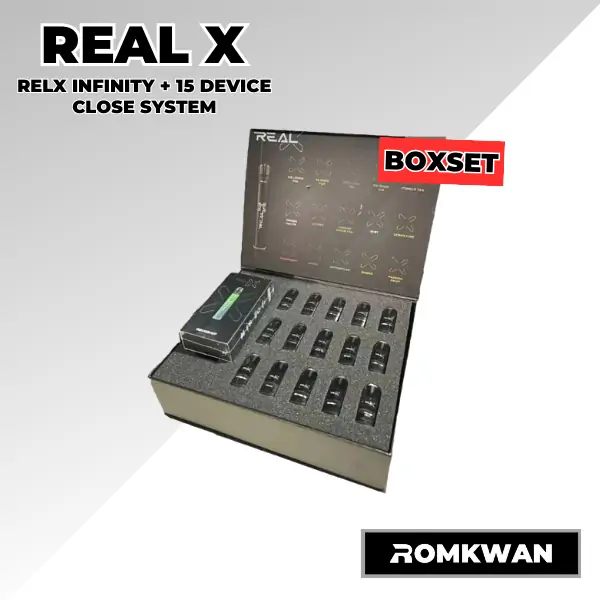 พอตบุหรี่ไฟฟ้า แบบครบเซ็ต พร้อมหัวน้ำยา 15 หัว