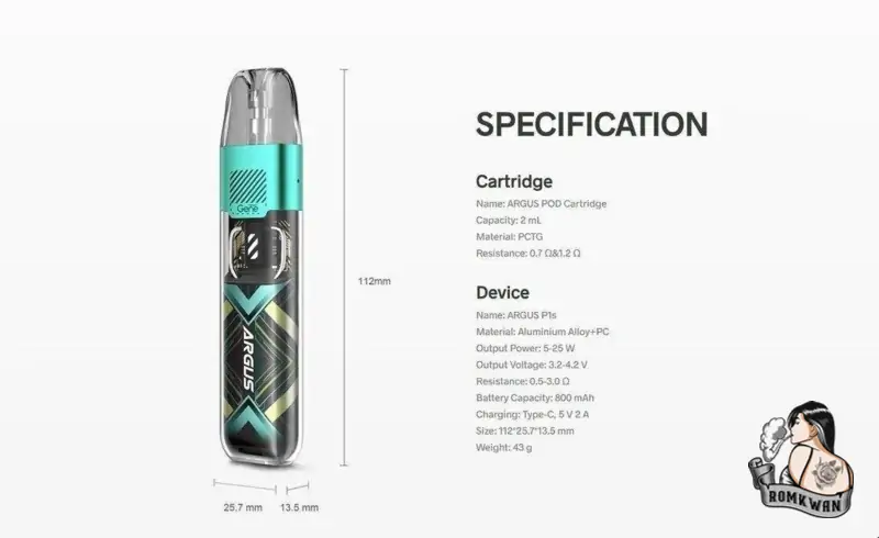 รายละเอียดสินค้า Argus p1s