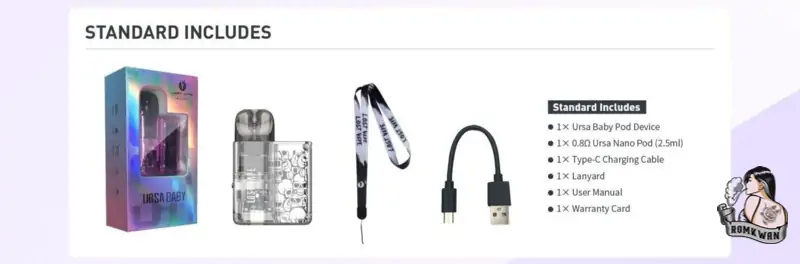 Lost Vape Ursa Baby ของแถมมากมายจากร้าน romkwan