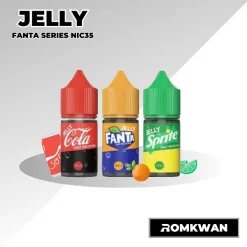 น้ำยาบุหรี่ไฟฟ้าซอลนิค เยลลี่แฟนต้า มีหลายรสชาติ