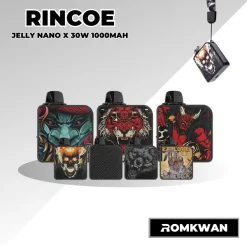 Jellybox nano x พอตบุหรี่ไฟฟ้า ทรงเหลี่ยม มีสายห้อย