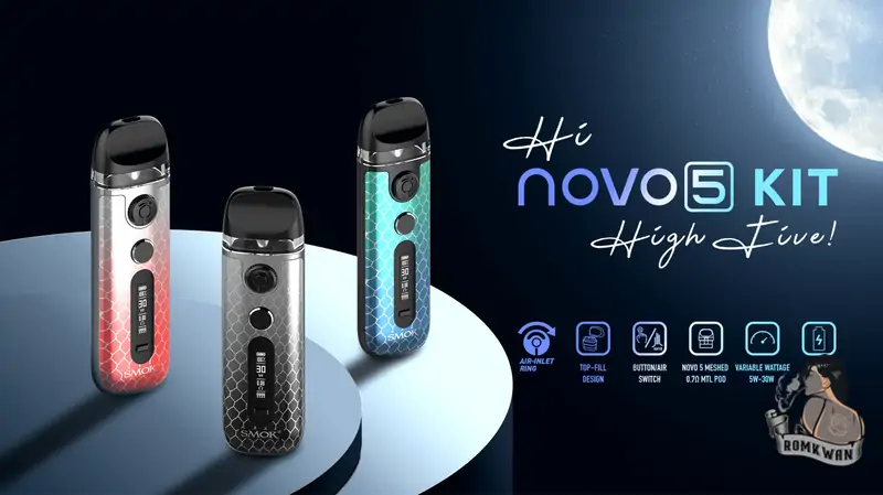 Smok novo 5 พอตบุหรี่ไฟฟ้าตัวใหม่