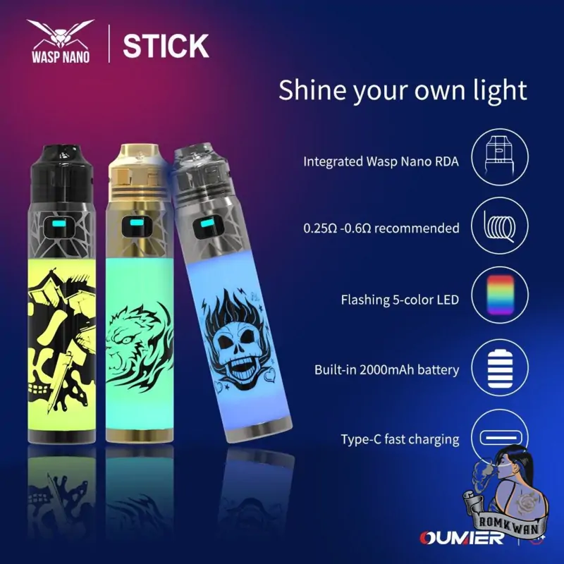 พอตพร้อมสูบ wasp nano stick