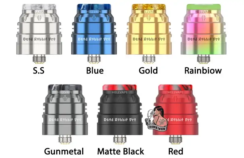 สีอะตอมหยดสูบ พอตบุหรี่ไฟฟ้า Dead rabbit pro rda