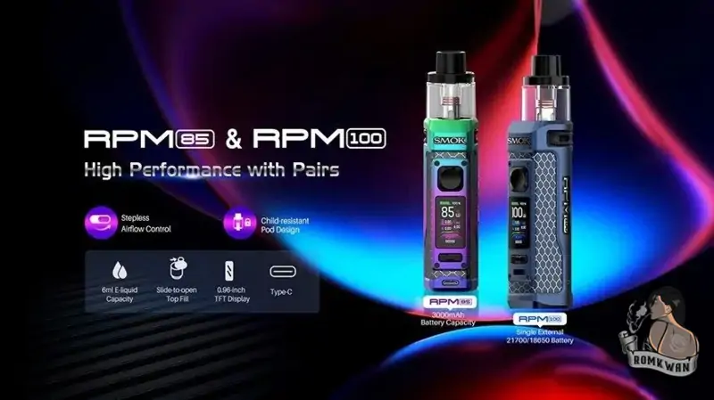 พอตพร้อมสูบ Smok rpm85/100