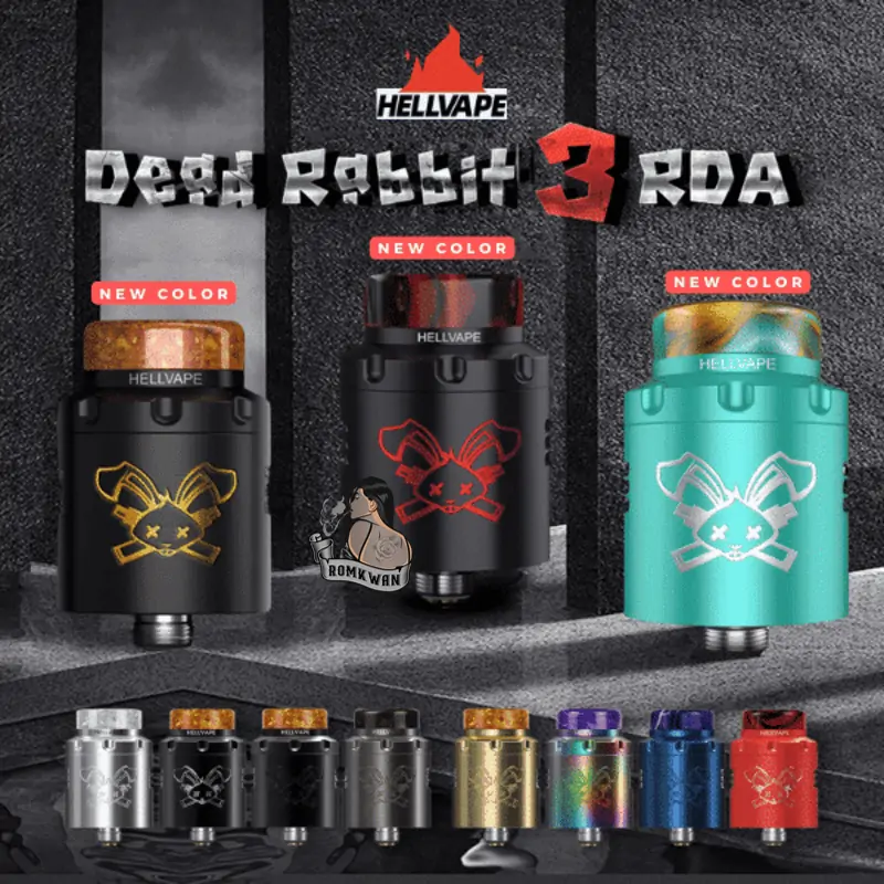 สีอะตอมหยดสูบ Hellvape dead rabbit v3 rda