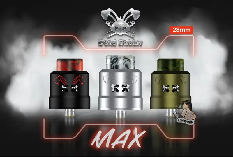 Dead rabbit max rda หัวอะตอมหยดสูบ สำหรับพอตบุหรี่ไฟฟ้า