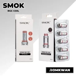 คอยล์พอตบุหรี่ไฟฟ้า smok rgc 1กล่องมี5ตัว