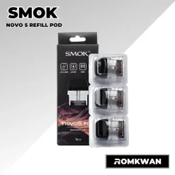 คอยล์พอตบุหรี่ไฟฟ้า smok novo5 1กล่องมี3ตัว
