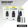 ชุดหัวพอตบุหรี่ไฟฟ้า 1 แท้งค์ 2 คอยล์