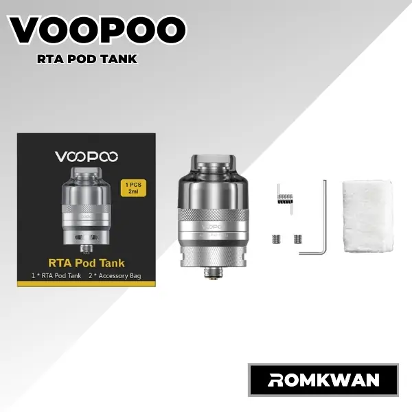อะตอมพอตบุหรี่ไฟฟ้า voopoo rta แบบหยดสูบ