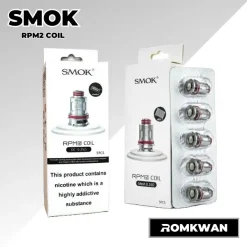 คอยล์พอตบุหรี่ไฟฟ้า smok rpm2 1กล่องมี5ตัว