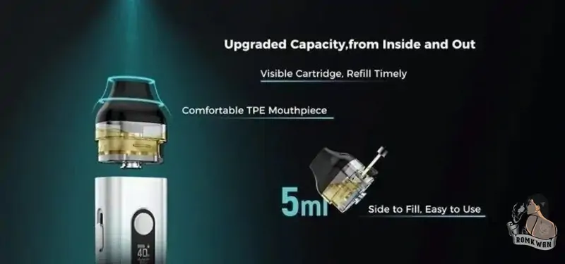 หัวแทงค์ใช้กับพอต Feelin x tank ปริมาณความจุน้ำยา 5ml เป็นหัวสำรองหากแทงค์เก่าเกิดการชำรุด