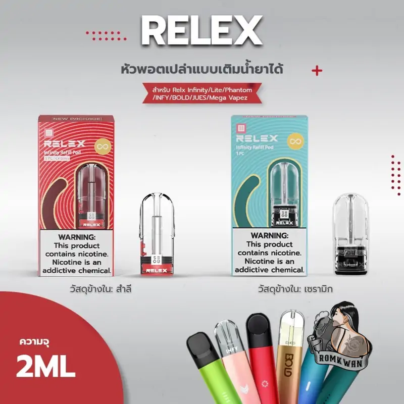 หัวพอตเปล่า relex เติมน้ำยาเอง