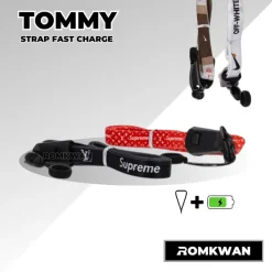 สายคล้องคอ Tommy starp charge ชาร์จแบตในตัวได้