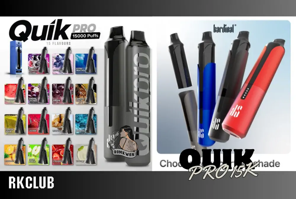Quik pro 15000 puffs มี 15 รสชาติ
