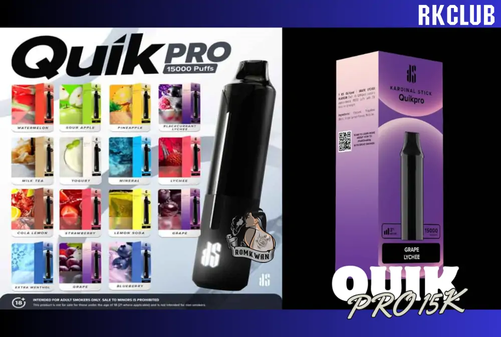รสชาติหัวพอต Quik pro 15000 puffs