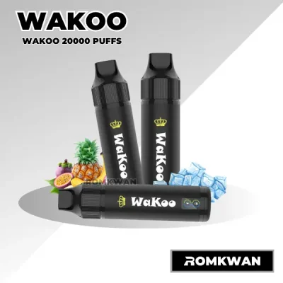 พอตใช้แล้วทิ้ง Wakoo 20000 puffs สูบง่ายดีมาก รสชาติชัดเจน