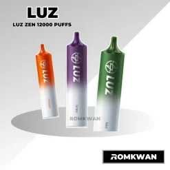 พอตทรงยาว Luz zen 12000 puffs กลิ่นชัด ควันตู้ม