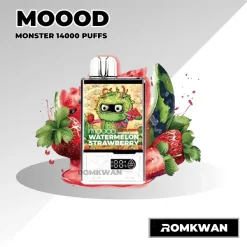 Moood monster 14k พอตใช้แล้วทิ้ง ลวดลายสุดเท่ หน้าจออัจฉริยะ